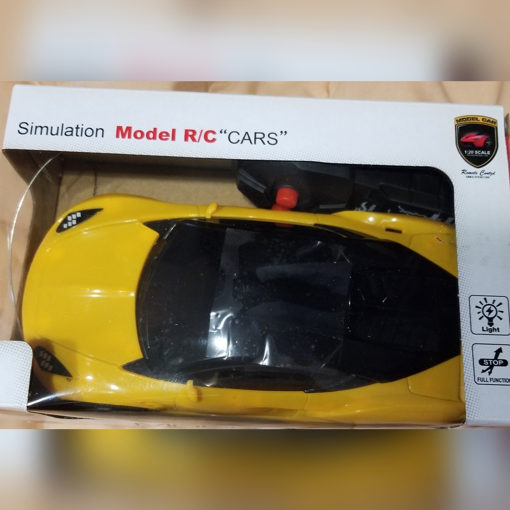 - Remote Control Simulation Model RC Yellowish Orange Car - Picture 9 of 9